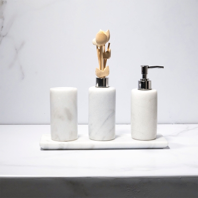 Kit Cilíndrico – Mármore Bianco Clássico